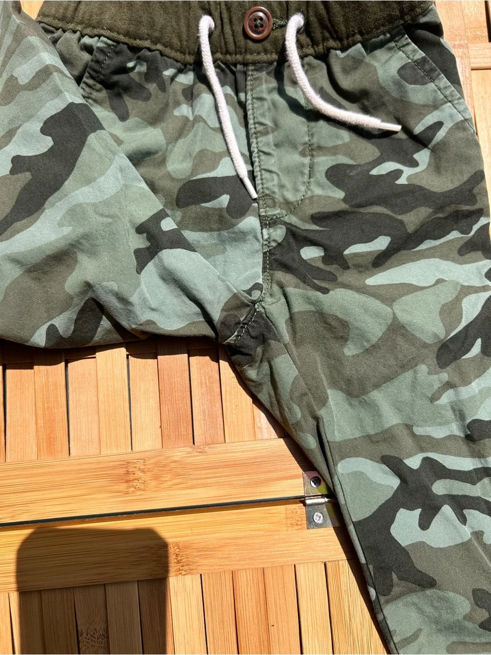 🔥3/$8- GAP Boys Green Camo Jogger Pants